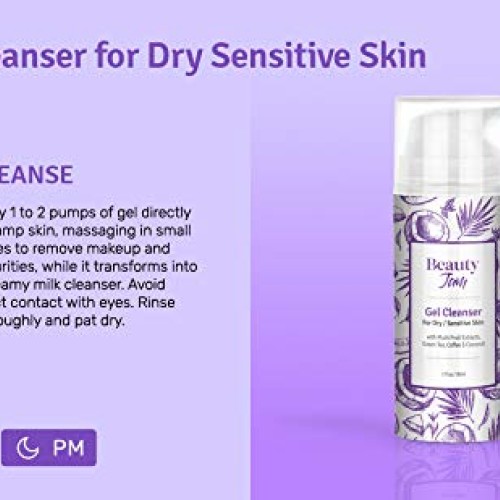 Beauty Jam Gel Cleanser for Dry Sensitive Skin, 3.3 Ounce