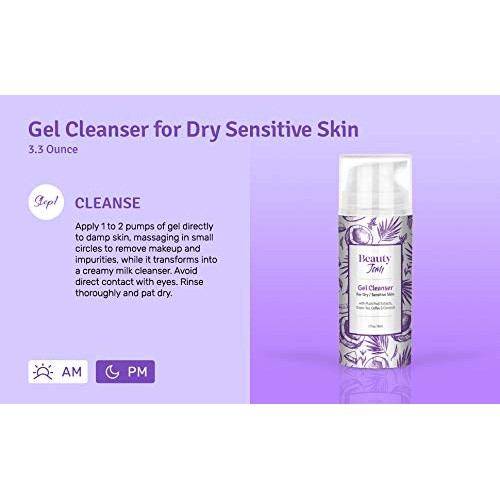 Beauty Jam Gel Cleanser for Dry Sensitive Skin, 3.3 Ounce