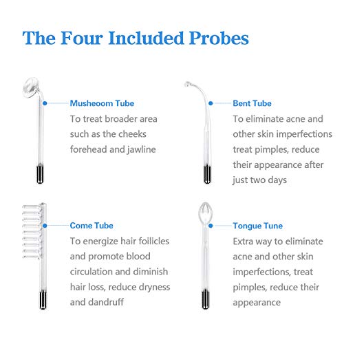 Beauty Star Skin Wand - Portable Handheld High Frequency Skin Mac...