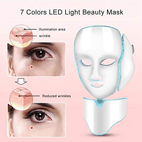 VLiXXO 7 Colors PDT Photon Light Therapy Facial & Neck Mask Korea...