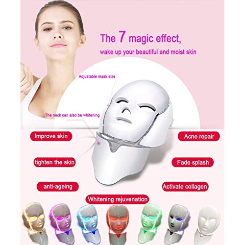 VLiXXO 7 Colors PDT Photon Light Therapy Facial & Neck Mask Korea...