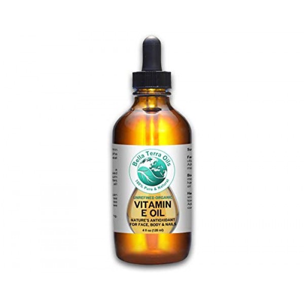 SALE - Vitamin E Oil 4oz. D-alpha Tocopherol. Organic. Premium. 1...
