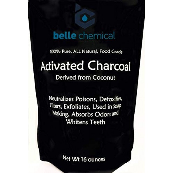 1LB Organic Coconut Activated Charcoal Powder - Food Grade, Kos...