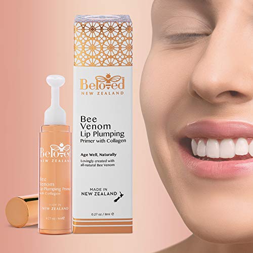 Beloved NZ All Natural Bee Venom Lip Plumping Primer Anti-Aging C...