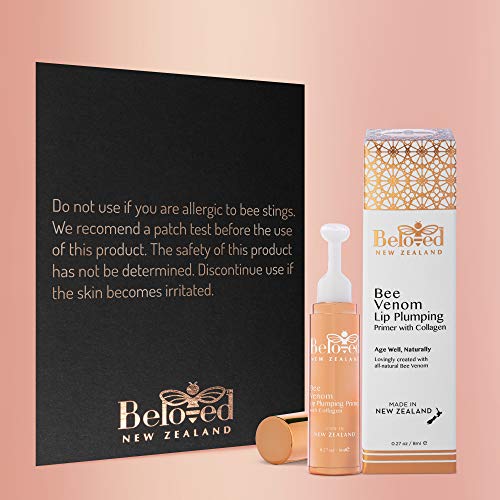 Beloved NZ All Natural Bee Venom Lip Plumping Primer Anti-Aging C...