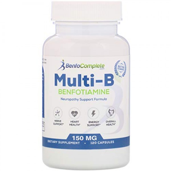 Benfotiamine Inc, Multi-B Neuropathy Support Formula, 150 mg, 120...
