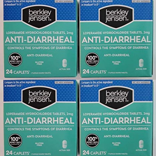 Berkley Jensen Anti-Diarrheal Medicine Loperamide Hydrochloride T...
