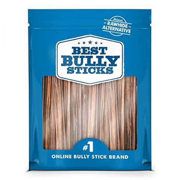 Best Bully Sticks 6-inch Gullet Thin Stick Dog Treats 25 Pack -...