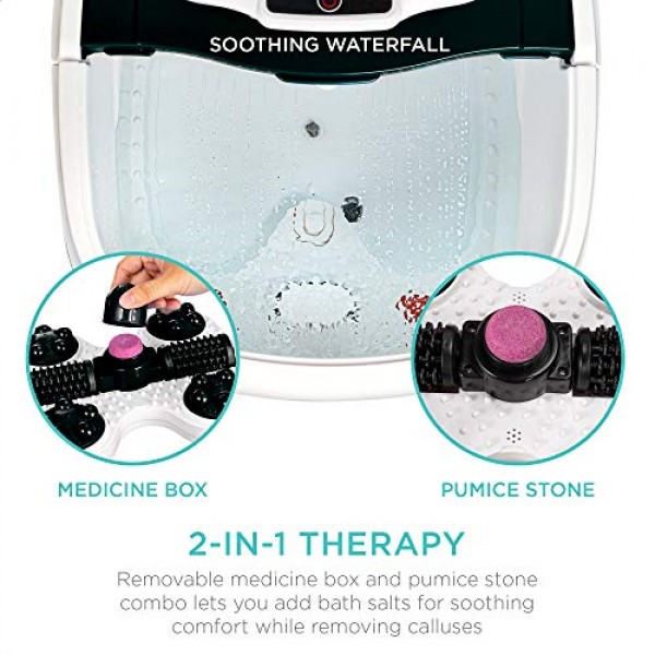 Best Choice Products Motorized Foot Spa Bath Massager, Adjustable...