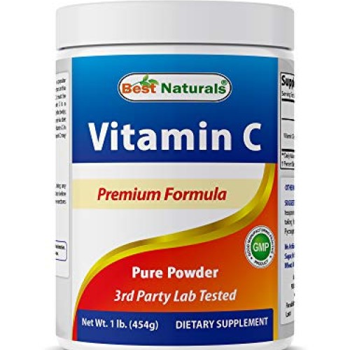 Best Naturals 100% Pure Vitamin C Powder 1 lb 454 Grams Powder ...