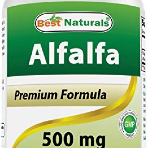 Best Naturals Alfalfa Green Super Food 500 mg 180 Capsules