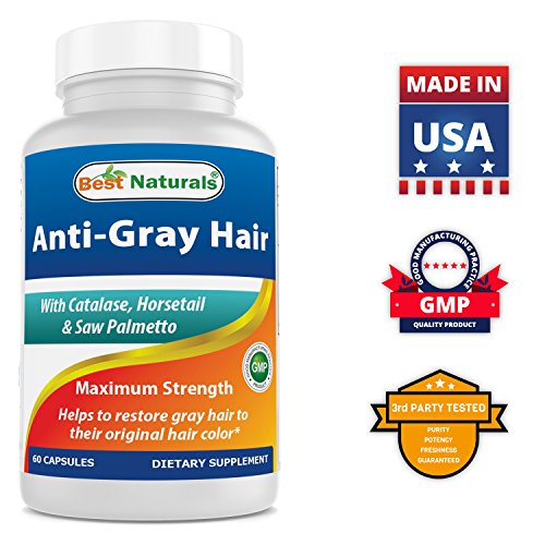 Best Naturals Anti Gray Hair Formula, 60 Count pack of 2