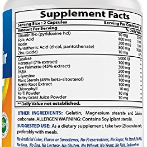 Best Naturals Anti Gray Hair Formula, 60 Count pack of 2