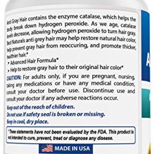 Best Naturals Anti Gray Hair Formula, 60 Count pack of 2