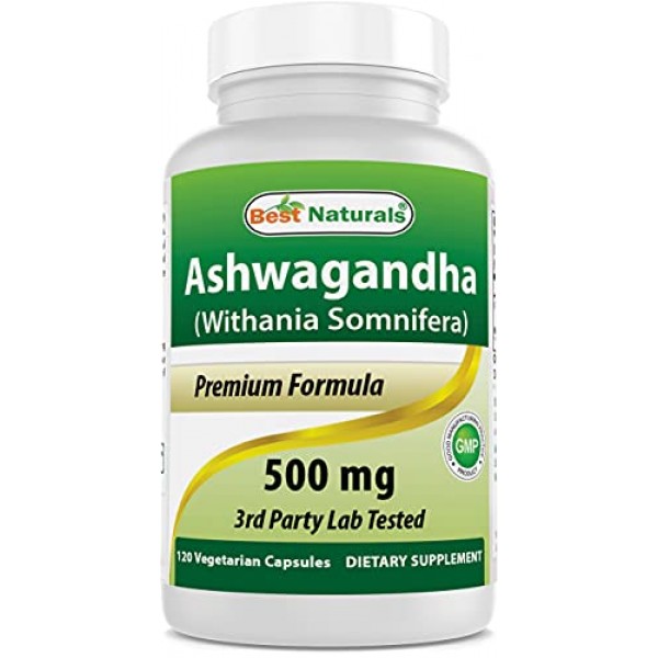 Best Naturals Ashwagandha Capsules for Relaxing Stress and Mood, ...