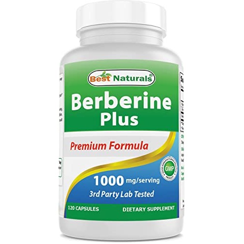 Best Naturals Berberine Plus 1000mg per Serving 120 Capsules