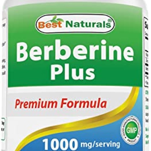 Best Naturals Berberine Plus 1000mg per Serving 120 Capsules