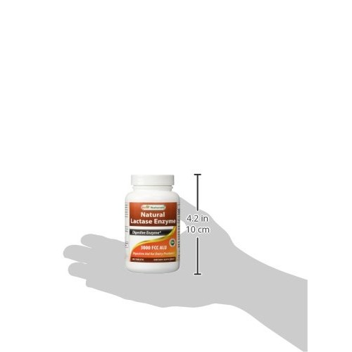 Best Naturals Fast Acting Lactase Enzyme Tablet, 3000 Fcc Alu, 18...