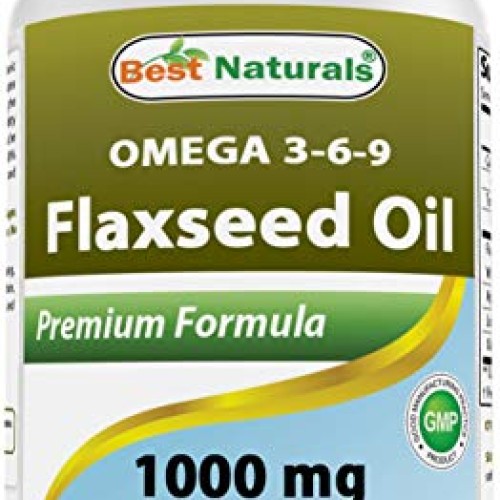 Best Naturals Flaxseed Oil 1000 mg 120 Softgels