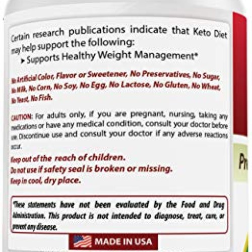 Best Naturals Keto Diet Pills Exogenous Ketones BHB Supplement, 2...