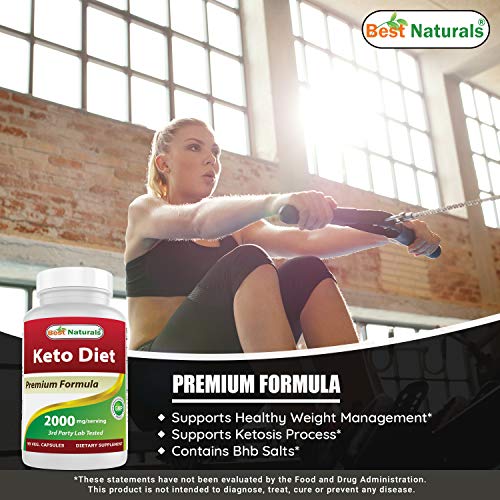 Best Naturals Keto Diet Pills Exogenous Ketones BHB Supplement, 2...