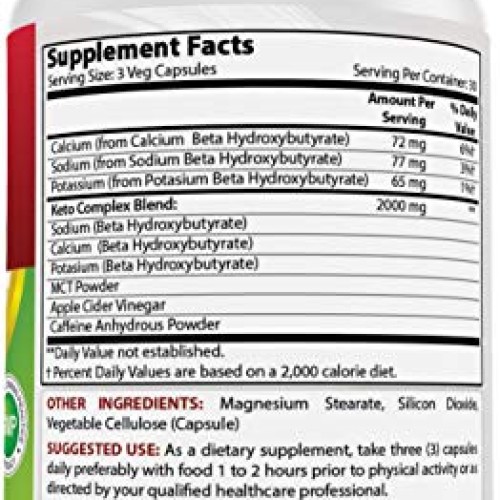 Best Naturals Keto Diet Pills Exogenous Ketones BHB Supplement, 2...