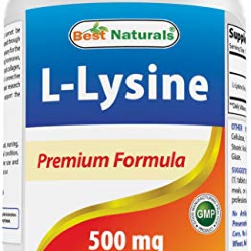 Best Naturals L-Lysine 500 mg 250 Tablets