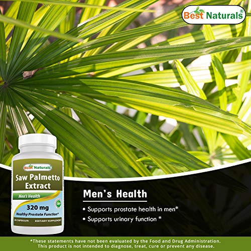 Best Naturals Saw Palmetto Extract Prostate Supplement 320 mg 90 ...