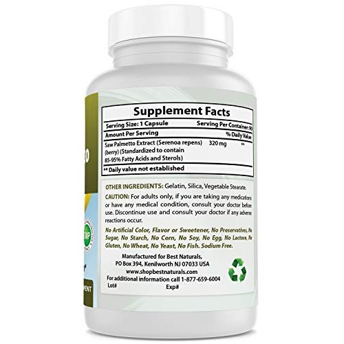 Best Naturals Saw Palmetto Extract Prostate Supplement 320 mg 90 ...