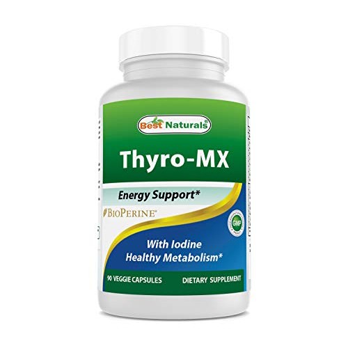 Best Naturals Thyroid Support Supplement with Iodine 90 Veggie Ca...