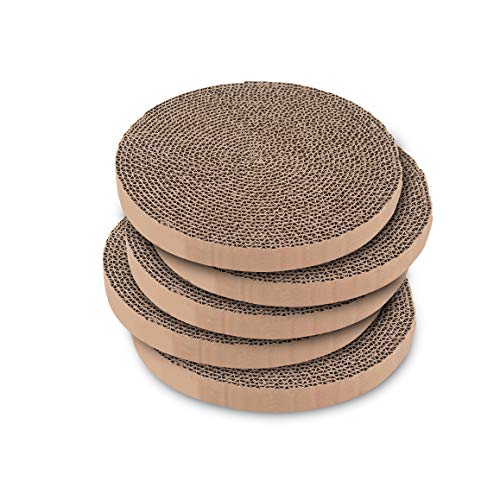 Best Pet Supplies Catify Scratch and Spin Replacement Pads 5 Pac...