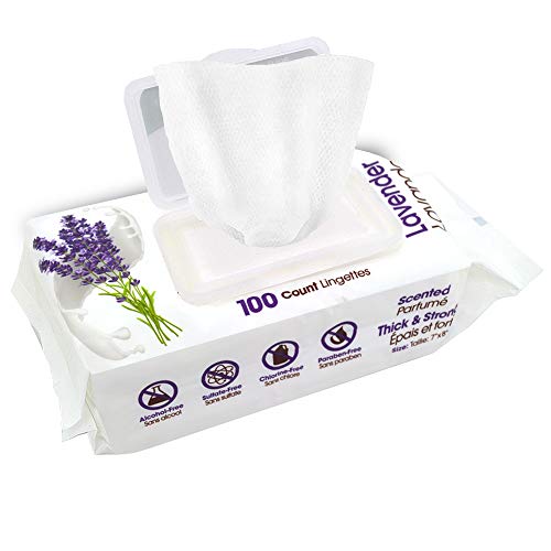 Best Pet Supplies Lavender-Scented Calming Pet Wipes for Dogs & C...