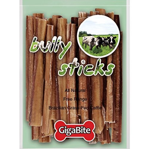 GigaBite 6 Inch Slim All Natural Bully Sticks by Best Pet Supplie...