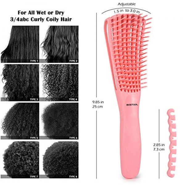 BESTOOL Detangling Brush for Black Natural Hair, Detangler Brush ...