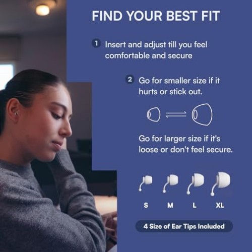 BET SLUMBUR Sleep Ear Plugs - Quick 15-Second Ear Pressure Balanc...