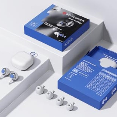 BET SLUMBUR Sleep Ear Plugs - Quick 15-Second Ear Pressure Balanc...