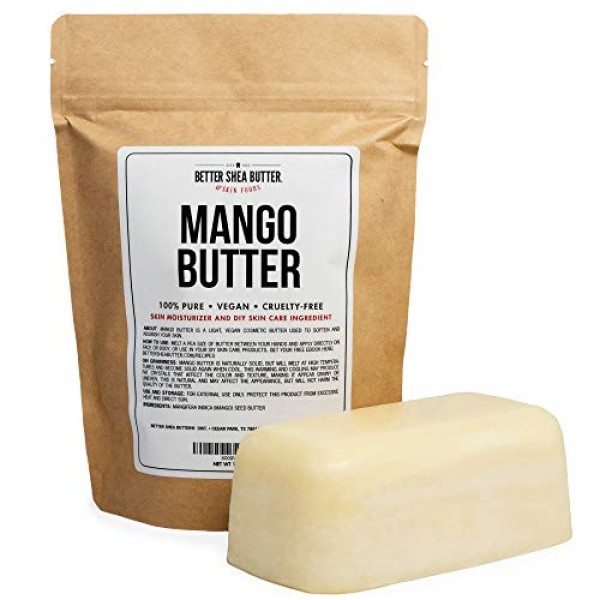 100% Pure Mango Butter - Can Substitute Shea Butter in Soap and L...
