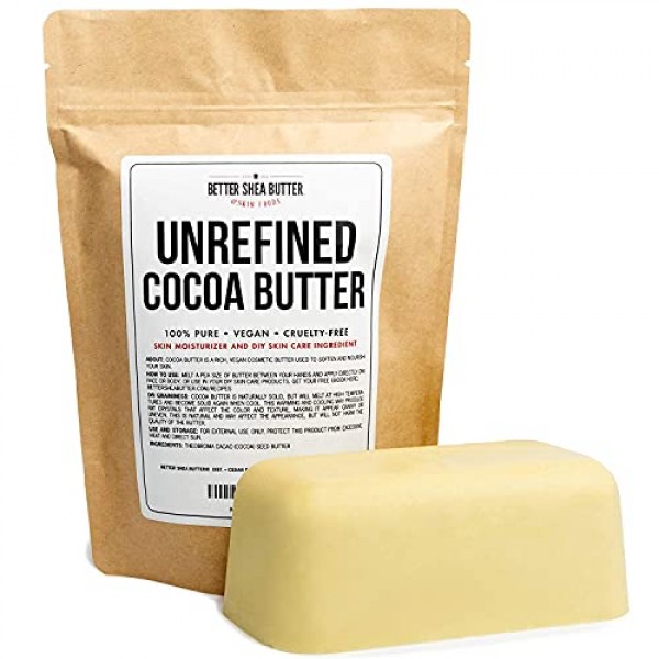 Unrefined Cocoa Butter - Use on Pregnancy Stretch Marks, Make Moi...