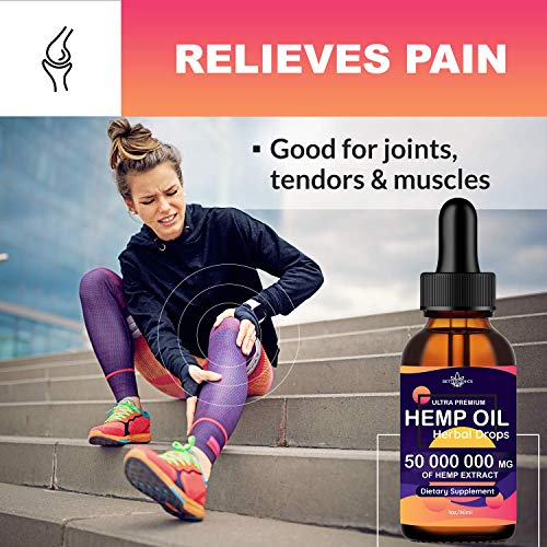 Hemp Oil Extract 50 000 000mg Immune System Support, Pain, Insomn...