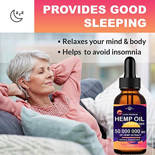 Hemp Oil Extract 50 000 000mg Immune System Support, Pain, Insomn...