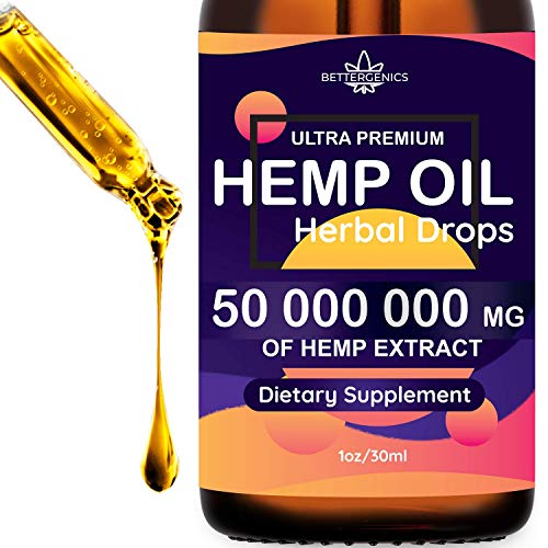 Hemp Oil Extract 50 000 000mg Immune System Support, Pain, Insomn...