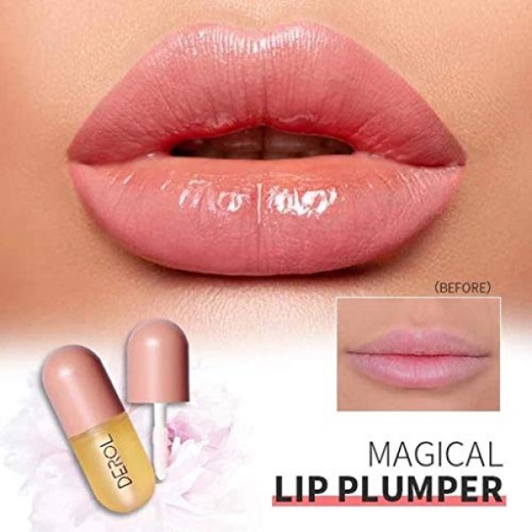 2PCS Natural Lip Plumper, Lip Enhancer, Lip Plumping Balm, Moistu...