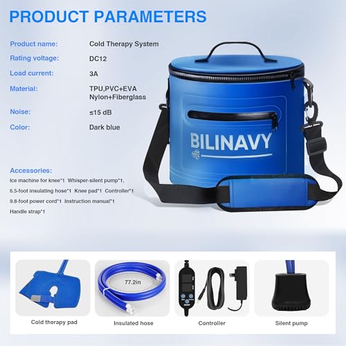 BilinavyNew Portable Ice Therapy Machine for Knee After Surgery, ...