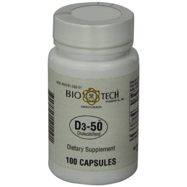 Bio-Tech Pharmacal - D3-50 - 100 Count