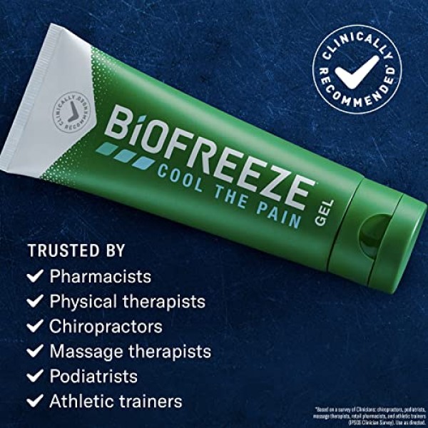 Biofreeze Menthol Gel 3 FL OZ Tube Associated With Sore Muscles, ...