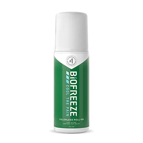 Biofreeze Pain Relief Roll-On, 3 oz. Colorless Roll-On, Fast Acti...