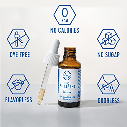 BIOFULLERENE Antioxidant Anti-Aging Supplement - Waterbased C60 F...