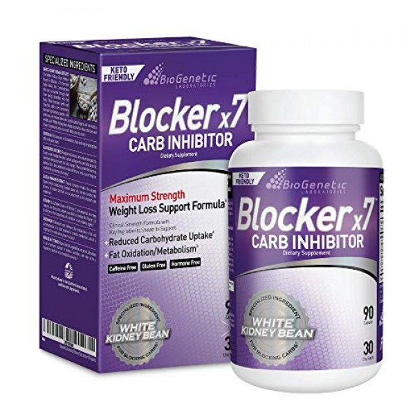 BioGenetic Labs Carb Blocker X7 - White Kidney Bean Cheat Pill - ...