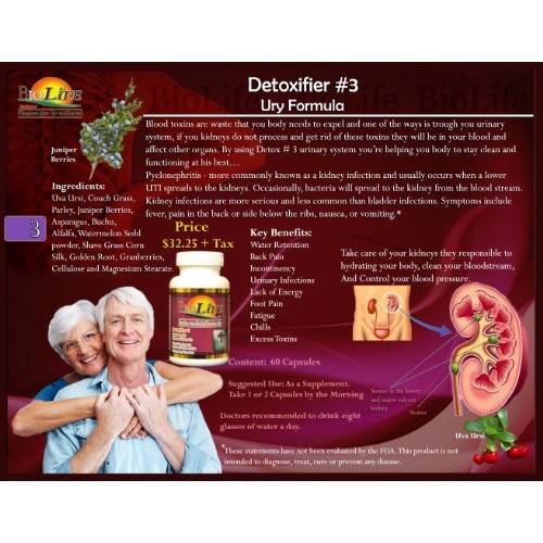 Ultra Kidney Detox 30 Capsules Clean the Urinary System 100% Natu...