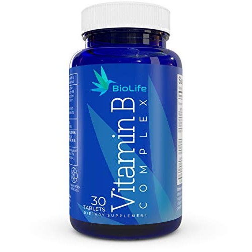 Vitamin B Complex: All B Vitamins B1 - Thiamine, B2,B3,B5,B6,B7 -...